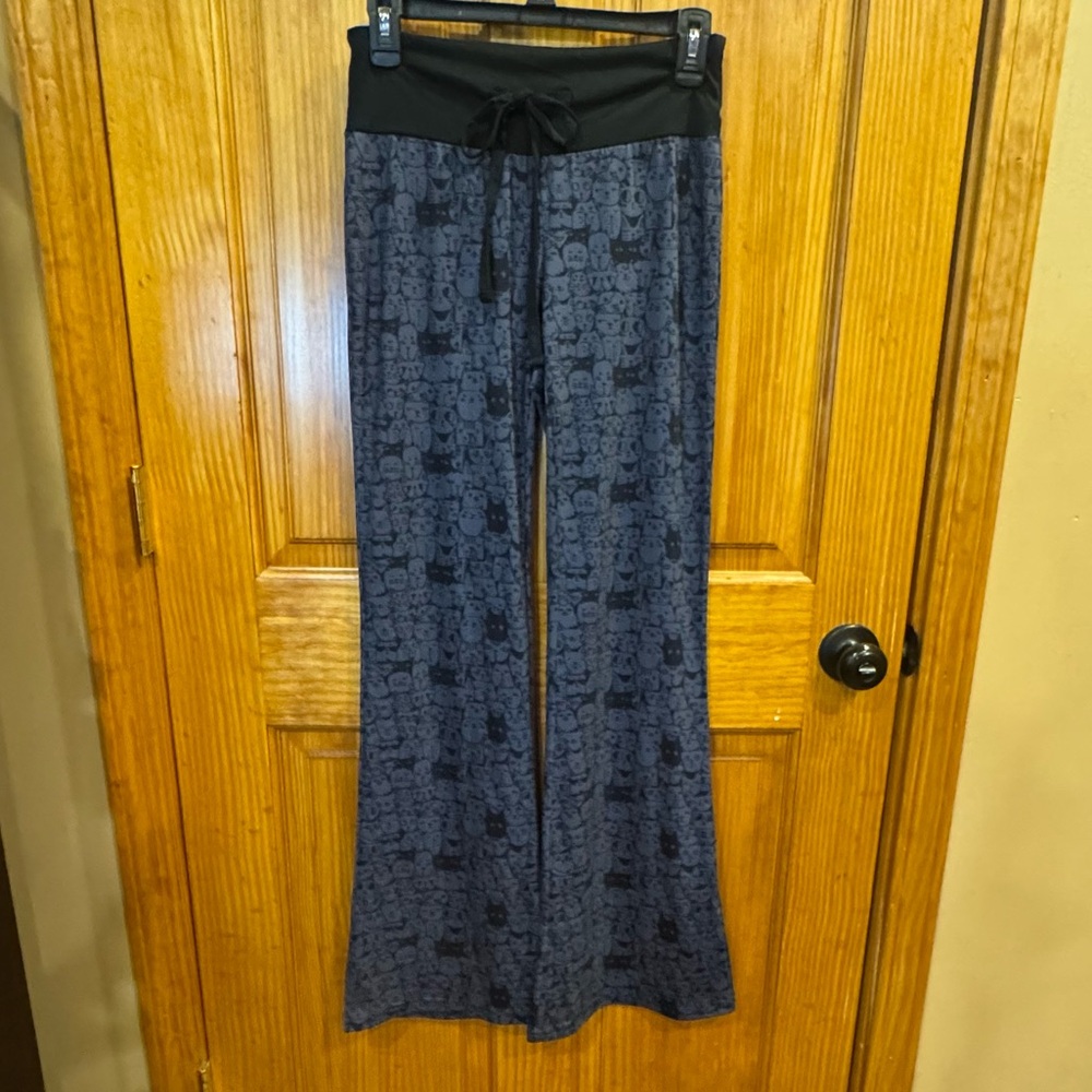 HDE Women's A Thousand Cats Wide Leg Sleepwear Pajama Lounge Pants, Small